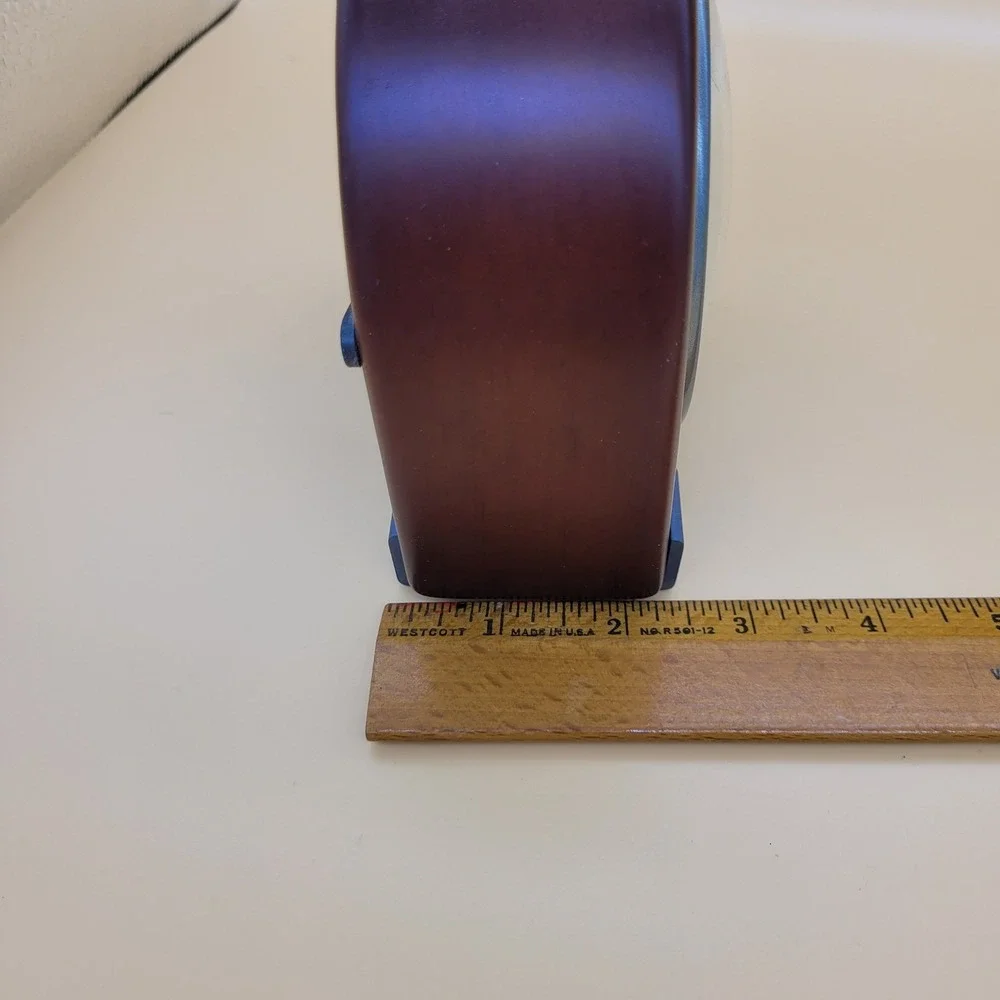 Relic‎ Wooden Desk Mantle Clock Golf Player WORKS Battery Operated